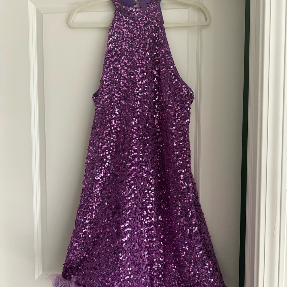 Purple Sequin Women’s Dress